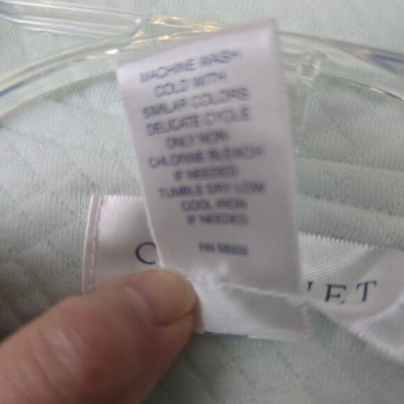 Cabernet Women's Mint Green Granny core Snap Robe Cottagecore Housecoat  L - Picture 8 of 13